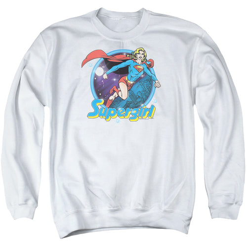 Superman Supergirl Airbrush Crewneck Sweatshirt