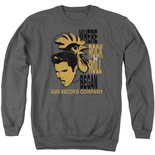 Sun Records Elvis and Rooster Crewneck Sweatshirt