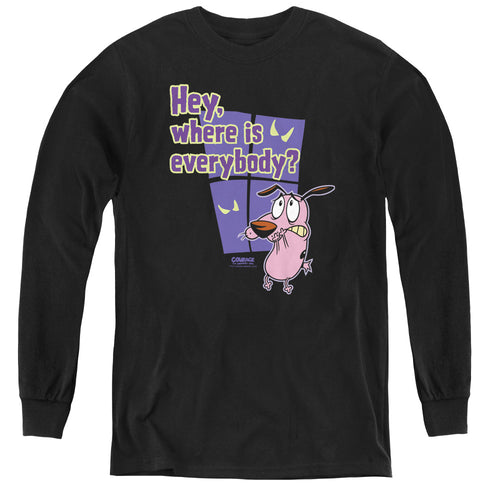 Courage the Cowardly Dog Where Is Everybody Youth Long Sleeve T-Shirt