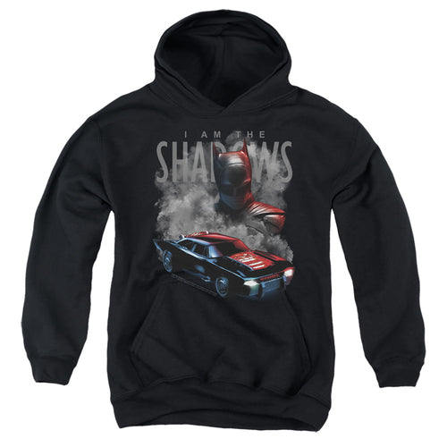 The Batman Batman and Batmobile Youth Hoodie