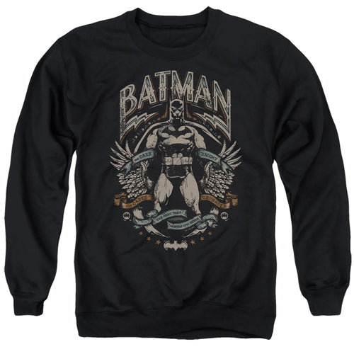 The Batman Gotham Hero on Black Crewneck Sweatshirt
