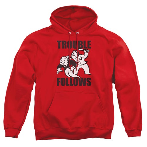 Monopoly Trouble Follows Evergreen Pullover Hoodie