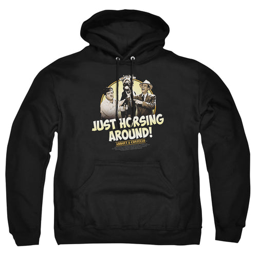 Abbott and Costello Horsing Around Pullover Hoodie