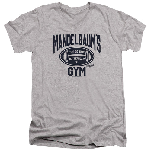 Seinfeld Mandelbaum's Gym V-Neck T-Shirt