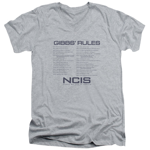 NCIS Gibbs Rules V-Neck T-Shirt