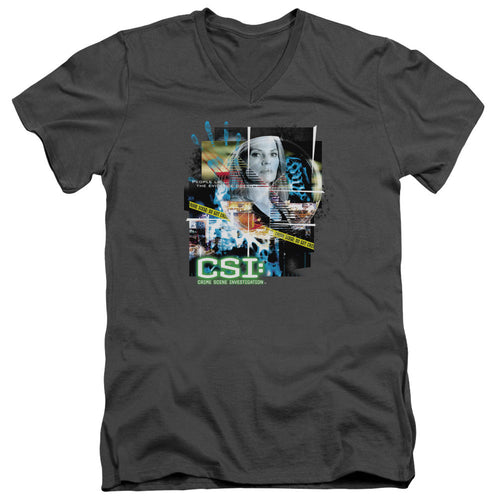CSI Evidence Collage V-Neck T-Shirt
