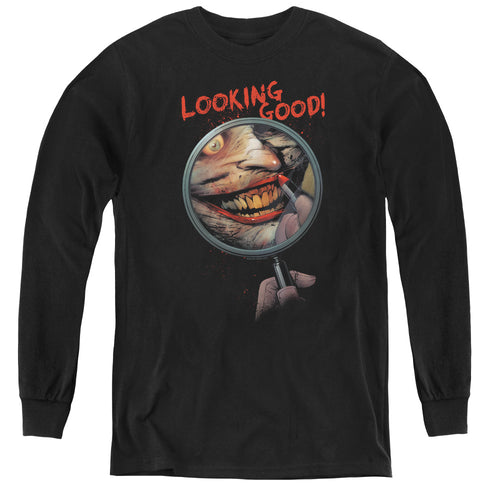 Batman Looking Good Youth Long Sleeve T-Shirt