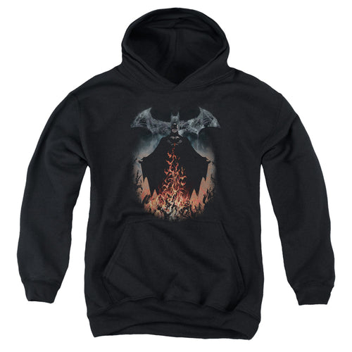 Batman Smoke & Fire Youth Hoodie