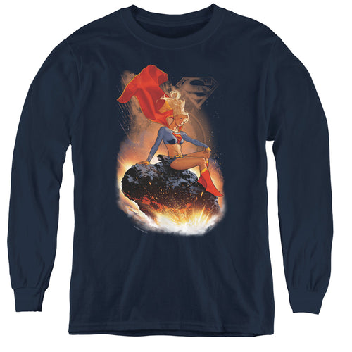 Superman Ride It Out Youth Long Sleeve T-Shirt