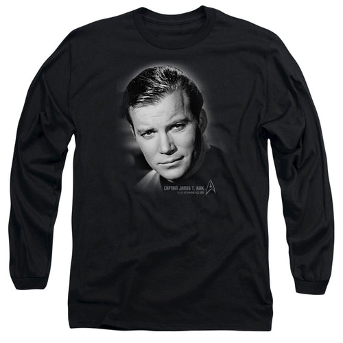 Star Trek Captain Kirk Portrait Long Sleeve T-Shirt
