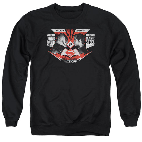 Batman v Superman Ultimate Face Off Crewneck Sweatshirt