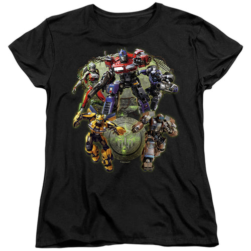 Transformers Autobot Group Shot Womens T-Shirt