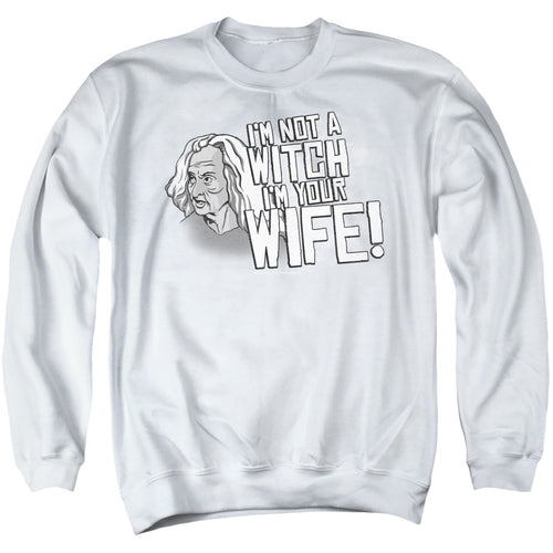 The Princess Bride Not a Witch White Crewneck Sweatshirt