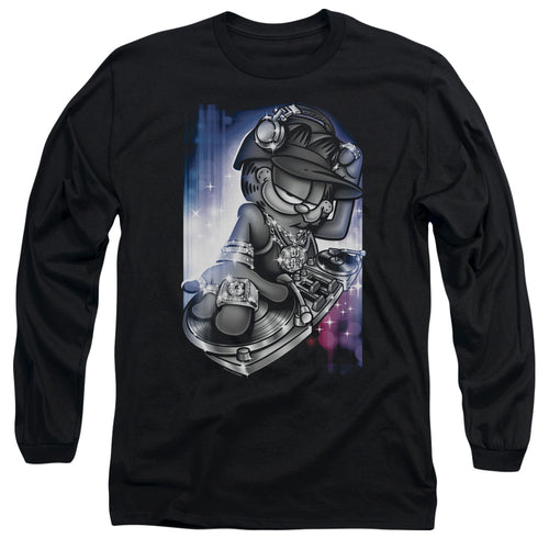 Garfield Dj Lazy Long Sleeve T-Shirt