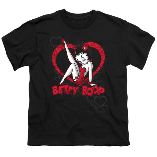 Betty Boop Scrolling Hearts Youth/Toddler T-Shirt