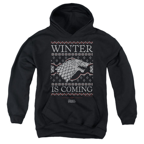 Game of Thrones Winter Is Coming Ugly Christmas Youth Hoodie