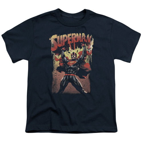 Superman Lift Up Navy Youth/Toddler T-Shirt