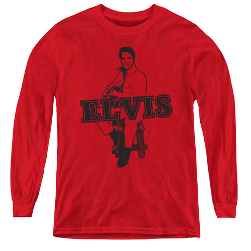 Elvis Presley Jamming Youth Long Sleeve T-Shirt