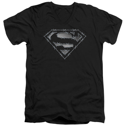 Superman Barbed Wire V-Neck T-Shirt