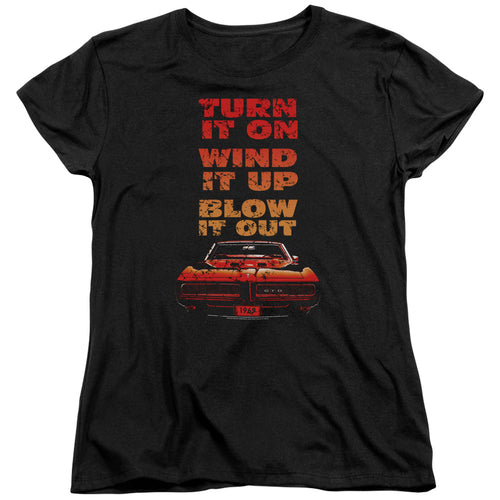 Pontiac Blow It Out Gto Womens T-Shirt