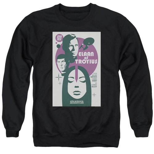 Star Trek Juan Ortiz Elaan of Troyius Black Crewneck Sweatshirt