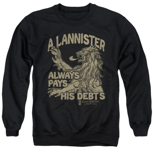 Game of Thrones Debts Crewneck Sweatshirt