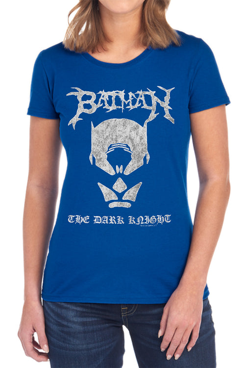Batman Black Metal Batman Womens T-Shirt