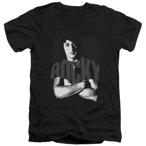 Rocky Arms Crossed V-Neck T-Shirt