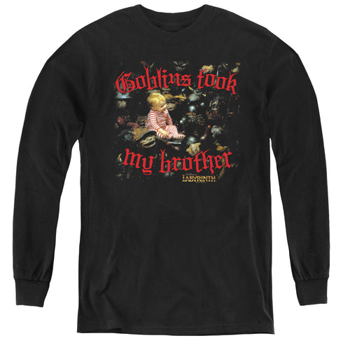 Labyrinth Goblins Took My Brother Youth Long Sleeve T-Shirt