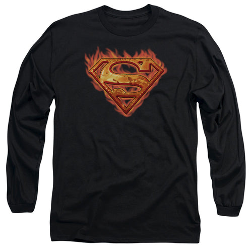 Superman Hot Metal Long Sleeve T-Shirt