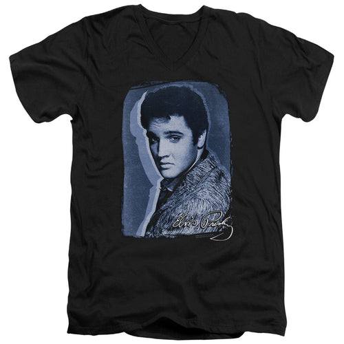 Elvis Presley Overlay V-Neck T-Shirt