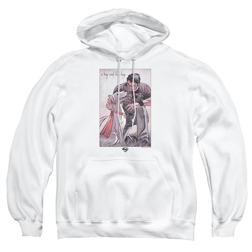 Superman Mans Best Friend Pullover Hoodie