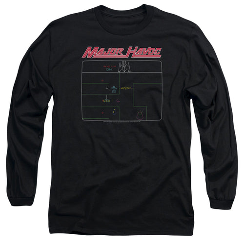 Atari Major Havoc Screen Long Sleeve T-Shirt