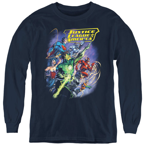 Justice League Onward Youth Long Sleeve T-Shirt