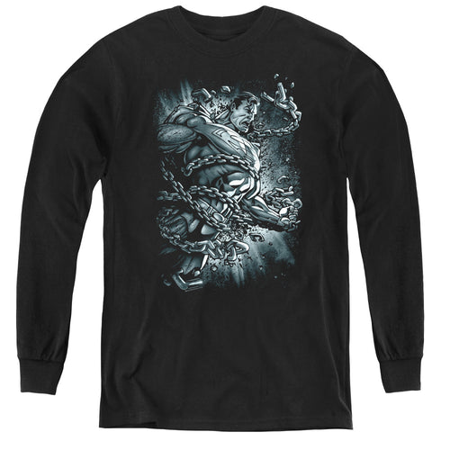 Superman Break Free Youth Long Sleeve T-Shirt