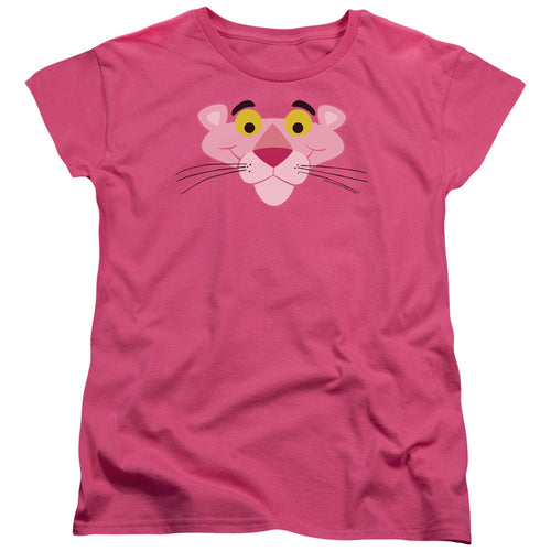 Pink Panther Face Womens T-Shirt