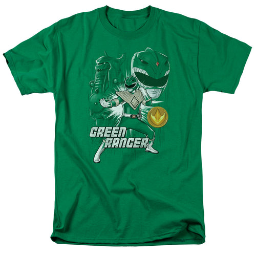 Mighty Morphin Power Rangers Green Ranger T-Shirt Kelly Green