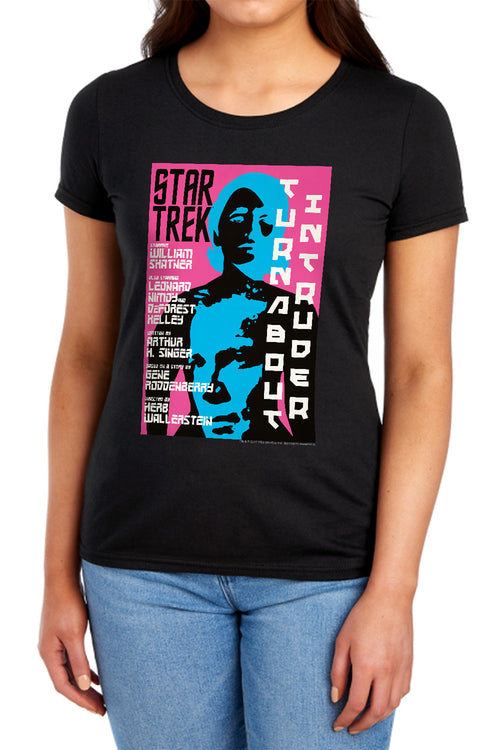 Star Trek Juan Ortiz Turnabout Intruder Black Womens T-Shirt