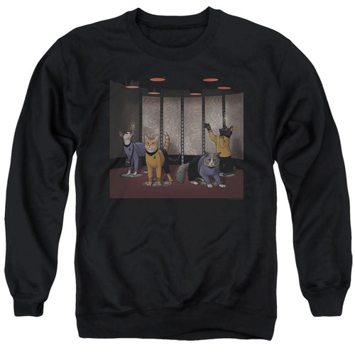 Star Trek Cats Beam Meow Up Crewneck Sweatshirt