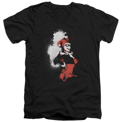 Batman Splattered Couple V-Neck T-Shirt