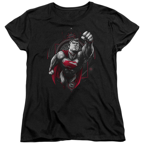 Propaganda Superman Womens T-Shirt
