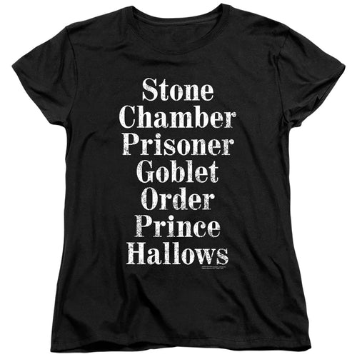 Harry Potter Titles Womens T-Shirt