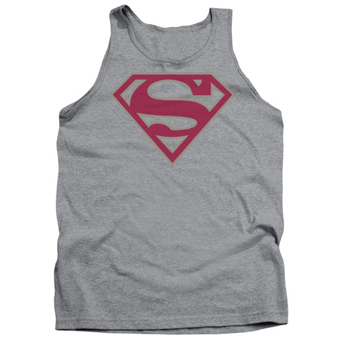 Superman Crimson & Gray Shield Tank Top