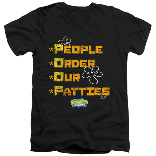 Spongebob Squarepants People Order Our Patties V-Neck T-Shirt