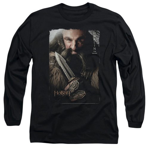 The Hobbit Dwalin Portrait Long Sleeve T-Shirt