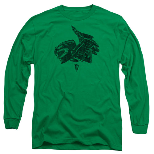 Mighty Morphin Power Rangers Green Long Sleeve T-Shirt