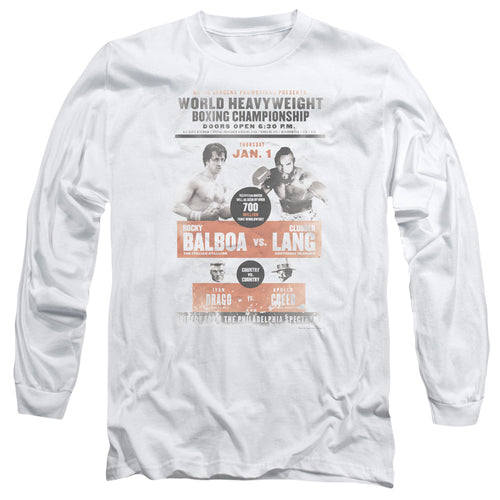 Rocky Vs Clubber Poster Long Sleeve T-Shirt