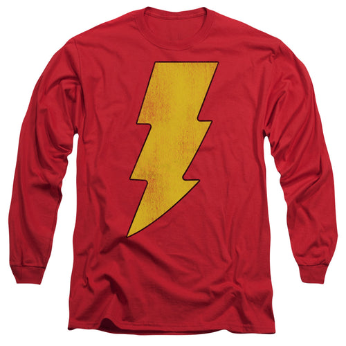 DC Comics Shazam Logo Distressed Long Sleeve T-Shirt
