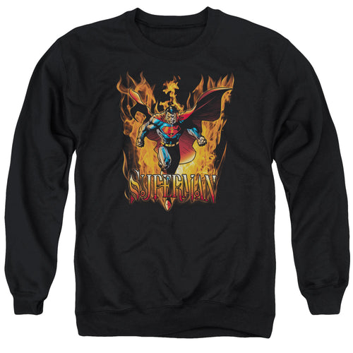 Superman Through the Fire Crewneck Sweatshirt