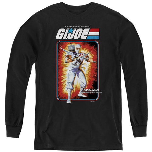 G.I. Joe Storm Shadow Card Youth Long Sleeve T-Shirt